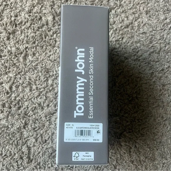 Tommy John Men's Boxer Briefs in Blue Tones - Picture 4 of 6